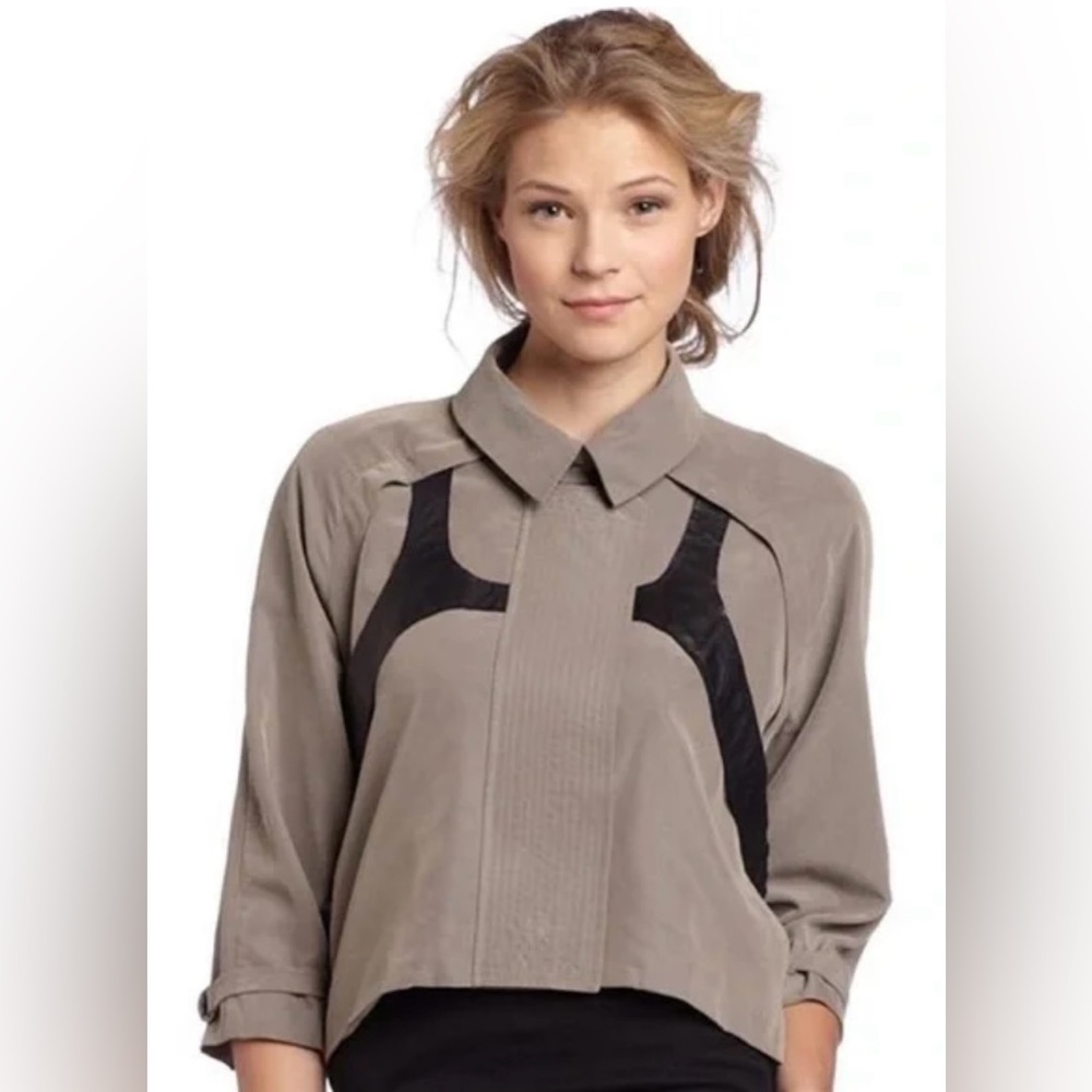 Rebecca Minkoff Women’s Black Leather Harness Jacket Medium NWT Size M